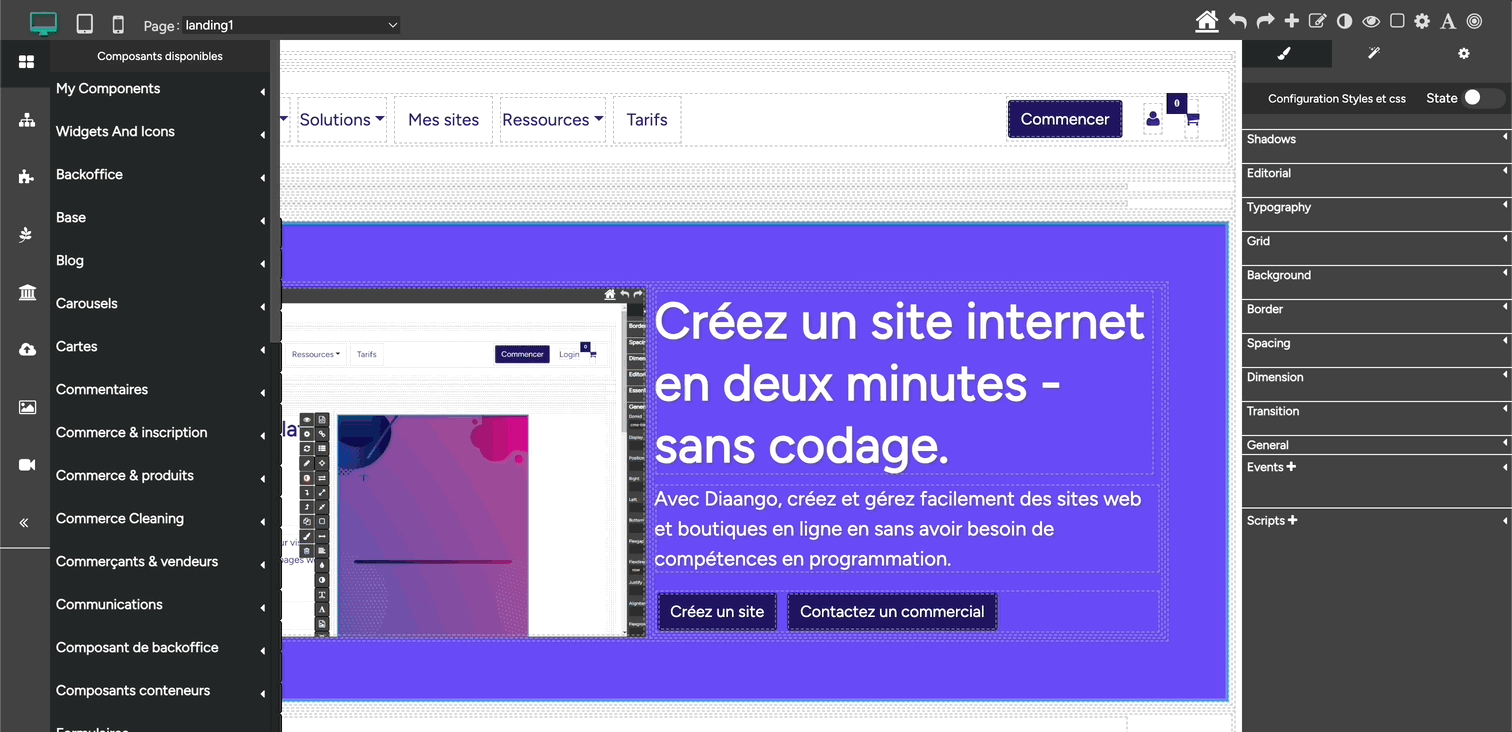 Ouvrir la bibliothèque de vidéos pour ajouter des vidéos 